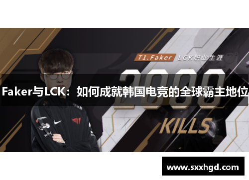 Faker与LCK：如何成就韩国电竞的全球霸主地位